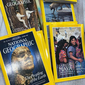 Vintage National Geographic magazines